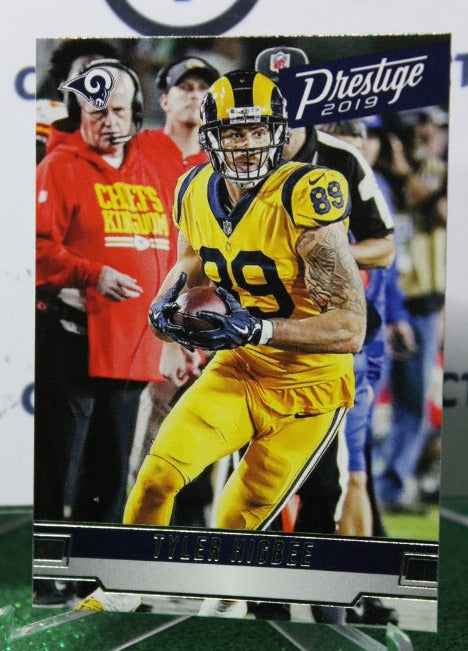 2019 PANINI PRESTIGE TYLER HIGBEE # 118 NFL LOS ANGELES RAMS  GRIDIRON  CARD