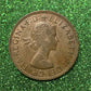 Australian 1 Cent LARGE PENNY COIN 1962 Queen Elizabeth VG/F CONDITION