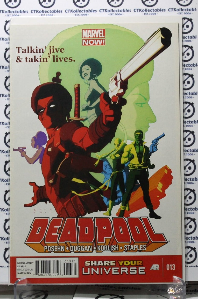 DEADPOOL # 013 TALKIN' JIVE MARVEL COMIC BOOK MATURE READERS 2013