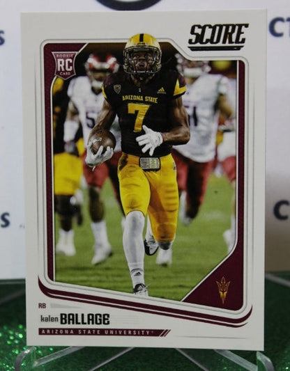 2018 PANINI SCORE KALEN BALLAGE # 372 DRAFT ROOKIE NFL MIAMI DOLPHINS GRIDIRON  CARD