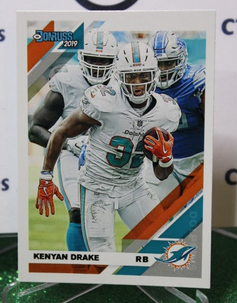 2019 PANINI DONRUSS KENYAN DRAKE # 147 NFL MIAMI DOLPHINS GRIDIRON  CARD