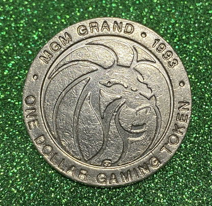 UNITED STATES CASINO ONE DOLLAR GAMING TOKEN COIN VF/VF+ CONDITION  LAS VEGAS NV 1993