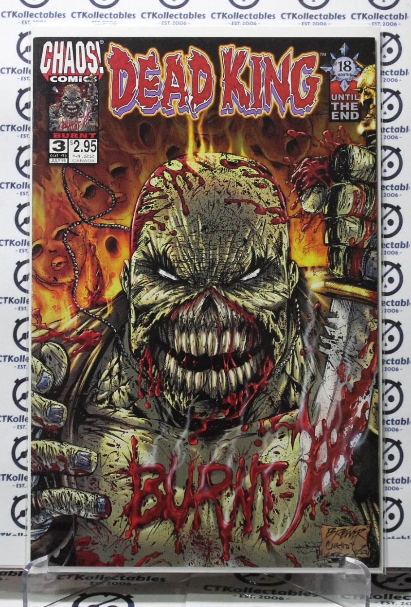 DEAD KING # 3 BURNT CHAOS COMICS  1998 HORROR