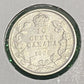 CANADIAN 1906 DIME 10 CENTS SILVER COIN KING EDWARD VII (G / VG)