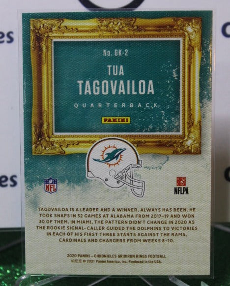 2020 PANINI CHRONICLES GRIDIRON KINGS TUA TAGOVAILOA # GK-2 ROOKIE NFL MIAMI DOLPHINS GRIDIRON  CARD