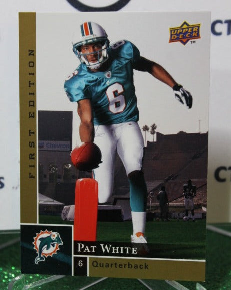 2009 UPPER DECK PAT WHITE # 178 GOLD NFL MIAMI DOLPHINS GRIDIRON  CARD