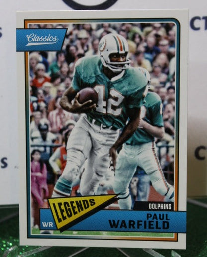 2018 PANINI CLASSICS PAUL WARFIELD # 147 NFL MIAMI DOLPHINS GRIDIRON  CARD