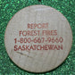 HELP PREVENT WILDFIRES SMOKEY THE BEAR SASKATCHEWAN TOKEN SOUVENIR  CANADIAN COIN VF/UNC