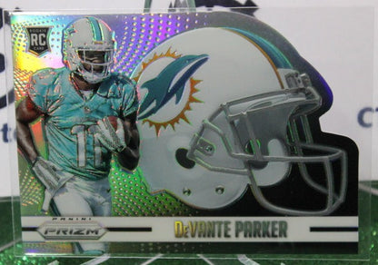 2015 PANINI PRIZM DeVANTE PARKER # H15 ROOKIE PRIZM DIE CUT NFL MIAMI DOLPHINS GRIDIRON  CARD