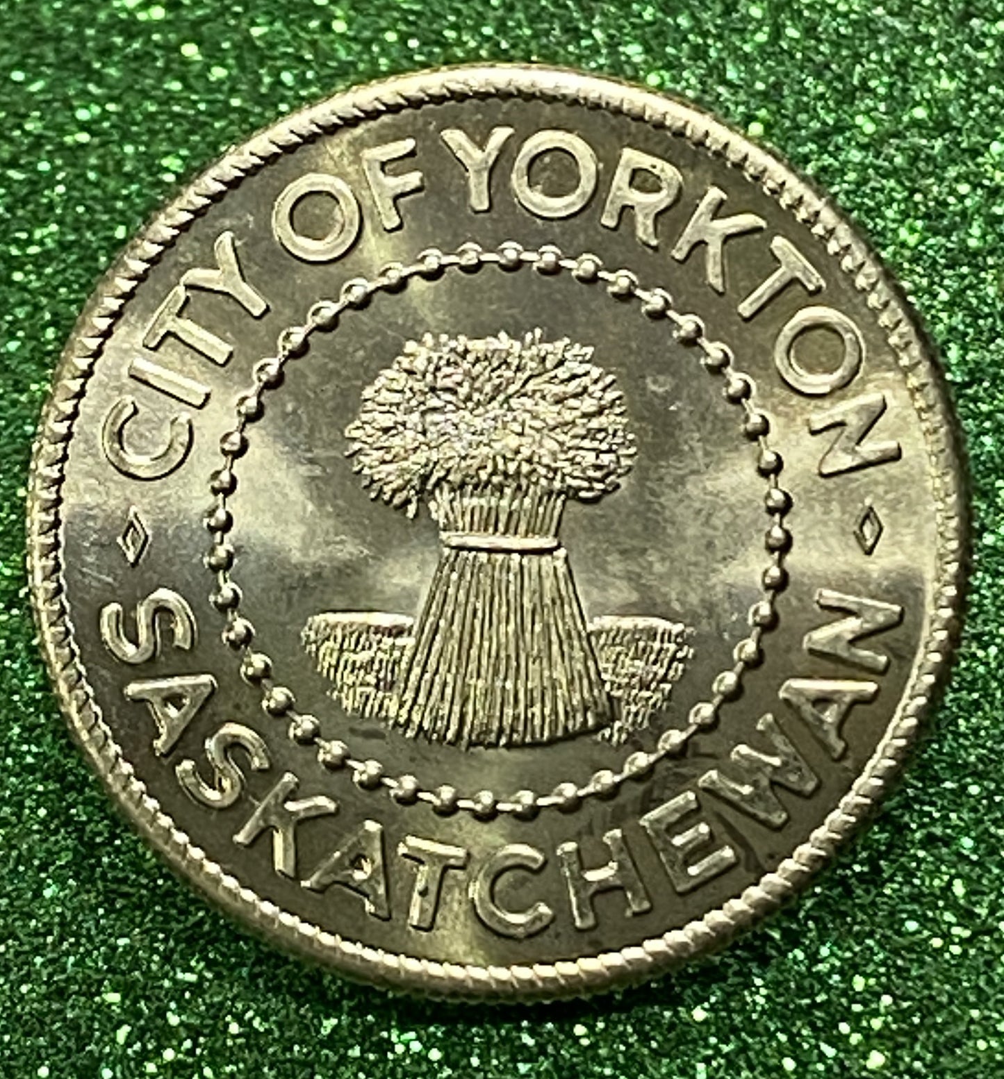 CITY OF YORKTON SASKATCHEWAN TOKEN SOUVENIR  CANADIAN COIN VF/UNC 1977