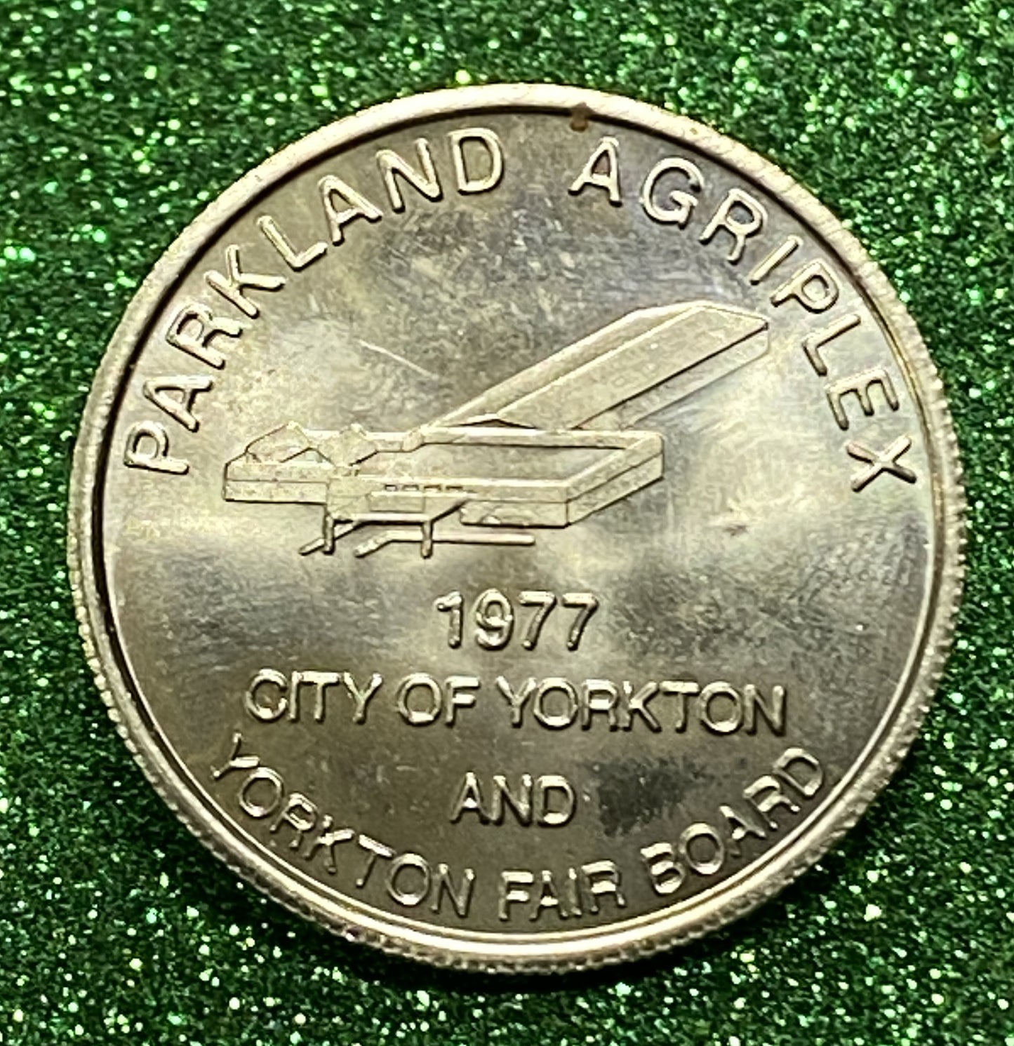CITY OF YORKTON SASKATCHEWAN TOKEN SOUVENIR  CANADIAN COIN VF/UNC 1977