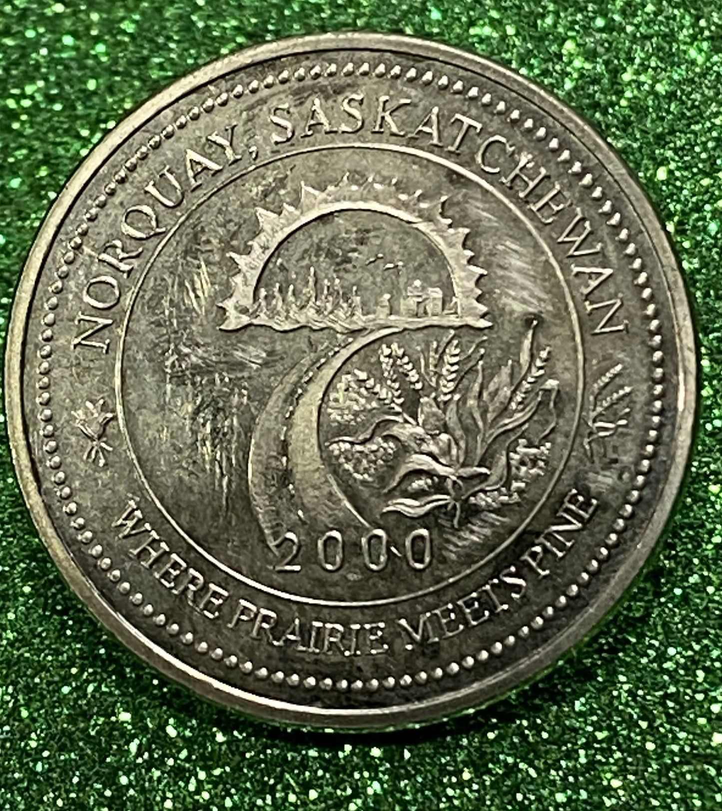 NORQUAY SASKATCHEWAN TOKEN SOUVENIR  CANADIAN COIN VF/UNC 2000