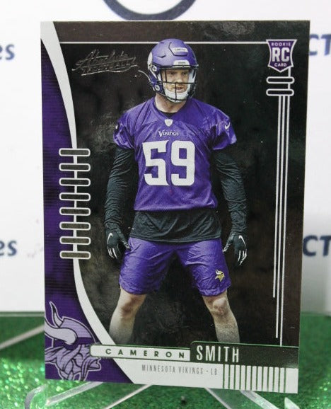 2019 PANINI ABSOLUTE CAMERON SMITH # 172 ROOKIE NFL MINNESOTA VIKINGS GRIDIRON  CARD