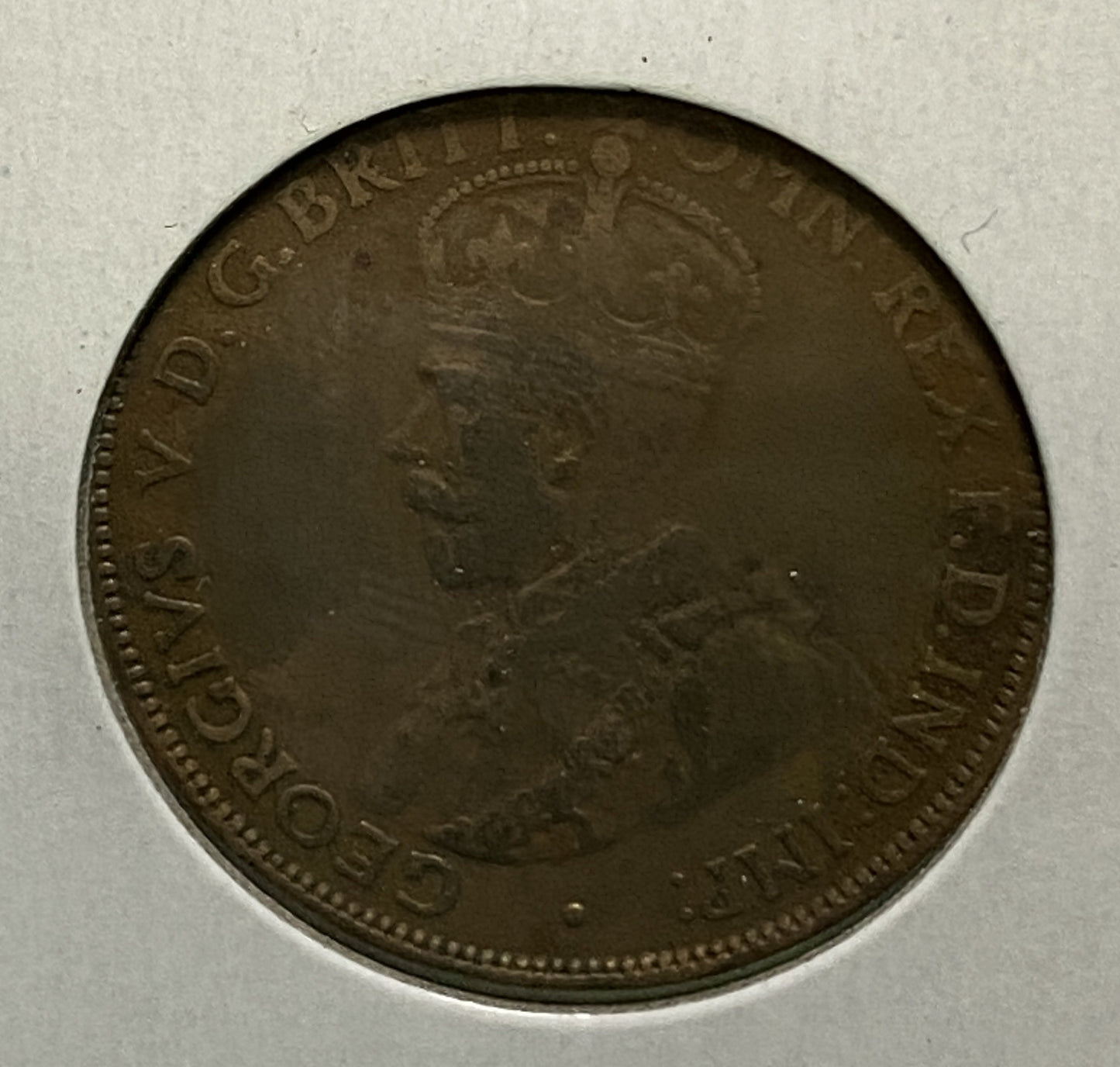 Australian HALF PENNY COIN 1926 KING GEORGE V ( F/VF ) CONDITION