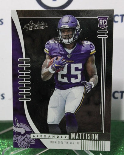 2019 PANINI ABSOLUTE ALEXANDER MATTISON # 102 ROOKIE NFL MINNESOTA VIKINGS GRIDIRON  CARD