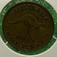 Australian HALF PENNY COIN 1943 KING GEORGE VI ( VG/F ) CONDITION
