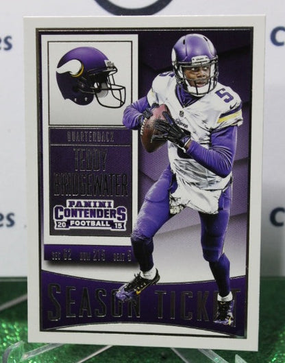 2015 PANINI CONTENDERS TEDDY BRIDGEWATER # 70 NFL MINNESOTA VIKINGS GRIDIRON  CARD