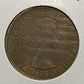 Australian HALF PENNY COIN 1953 Queen Elizabeth VG/F CONDITION