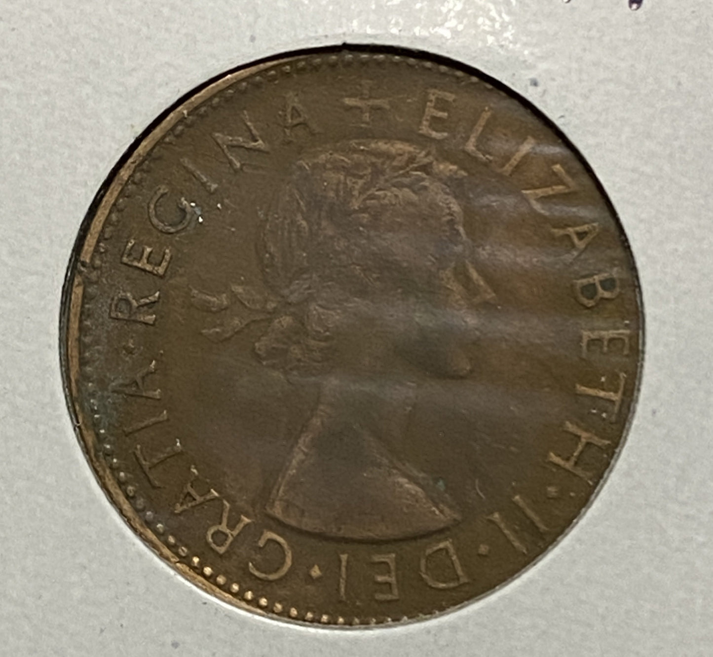 Australian HALF PENNY COIN 1953 Queen Elizabeth VG/F CONDITION