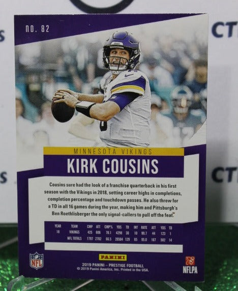 2019 PANINI PRESTIGE KIRK COUSINS # 82 NFL MINNESOTA VIKINGS GRIDIRON  CARD