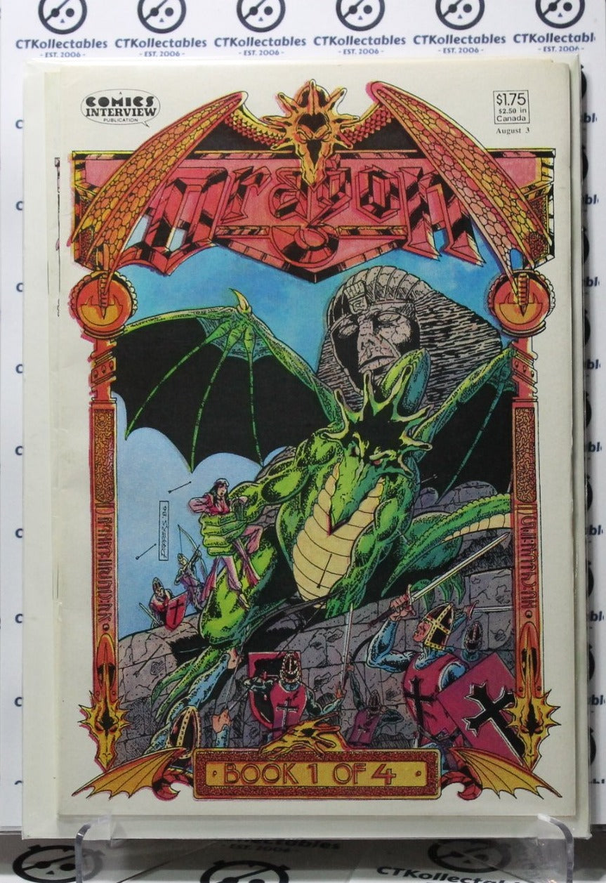 DRAGON # 1-4 COMICS INTERVIEW  1987   HORROR COMIC BOOKS