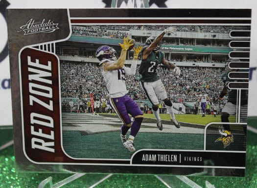 2019 PANINI ABSOLUTE ADAM THIELEN # 14 RED ZONE NFL MINNESOTA VIKINGS GRIDIRON  CARD