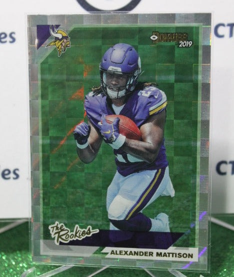 2019 PANINI DONRUSS ALEXANDER MATTISON # TR-31 ROOKIE PRIZM GREEN NFL MINNESOTA VIKINGS GRIDIRON  CARD