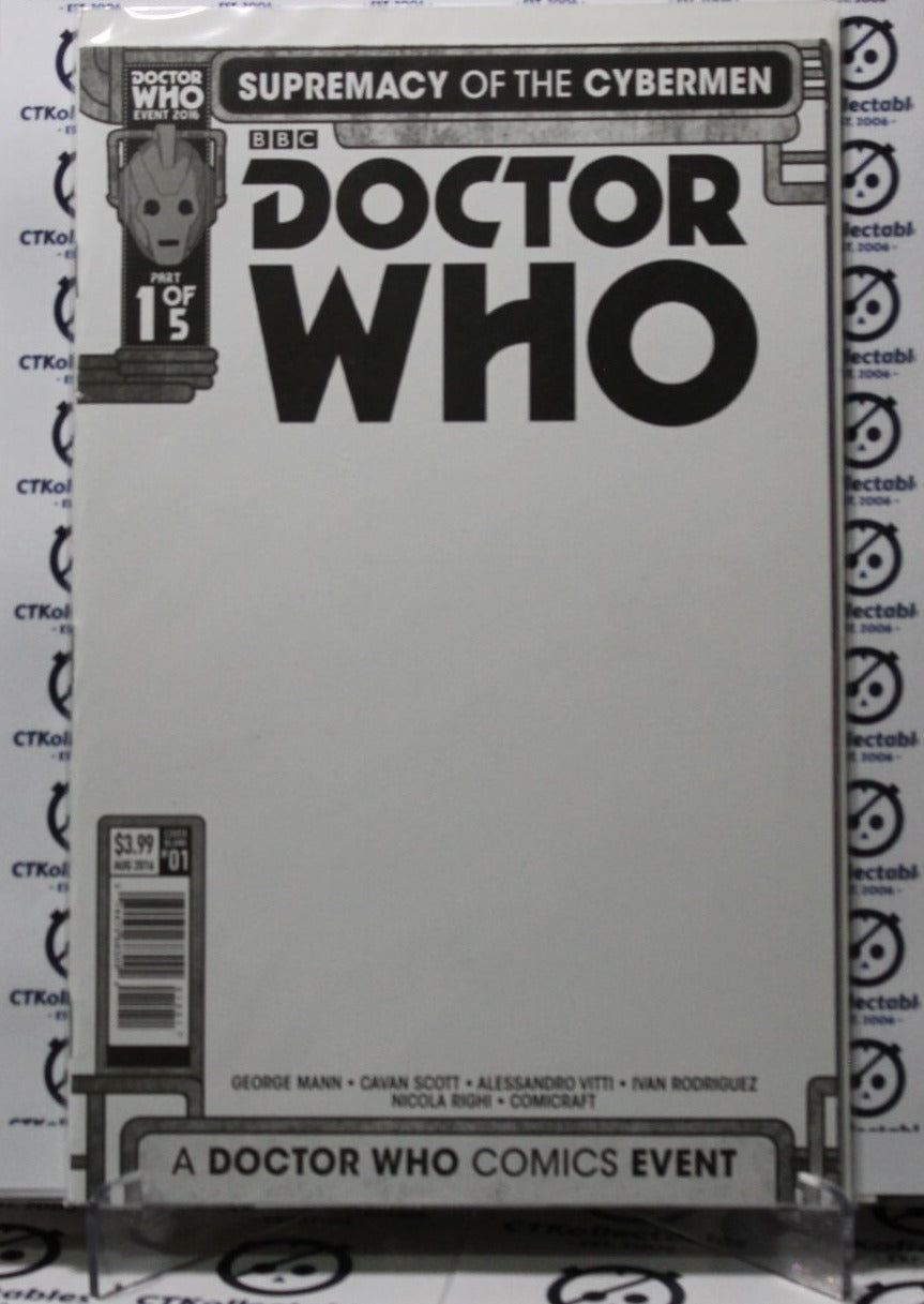 DOCTOR WHO # 1 VARIANT CYBERMEN NM / VF TITAN COMICS COMIC BOOK 2016