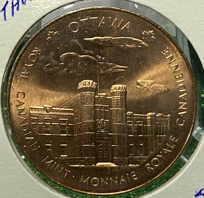 CANADIAN  ROYAL MINT TOKEN COPPER COIN  OTTAWA / WINNIPEG (AU/UNC)