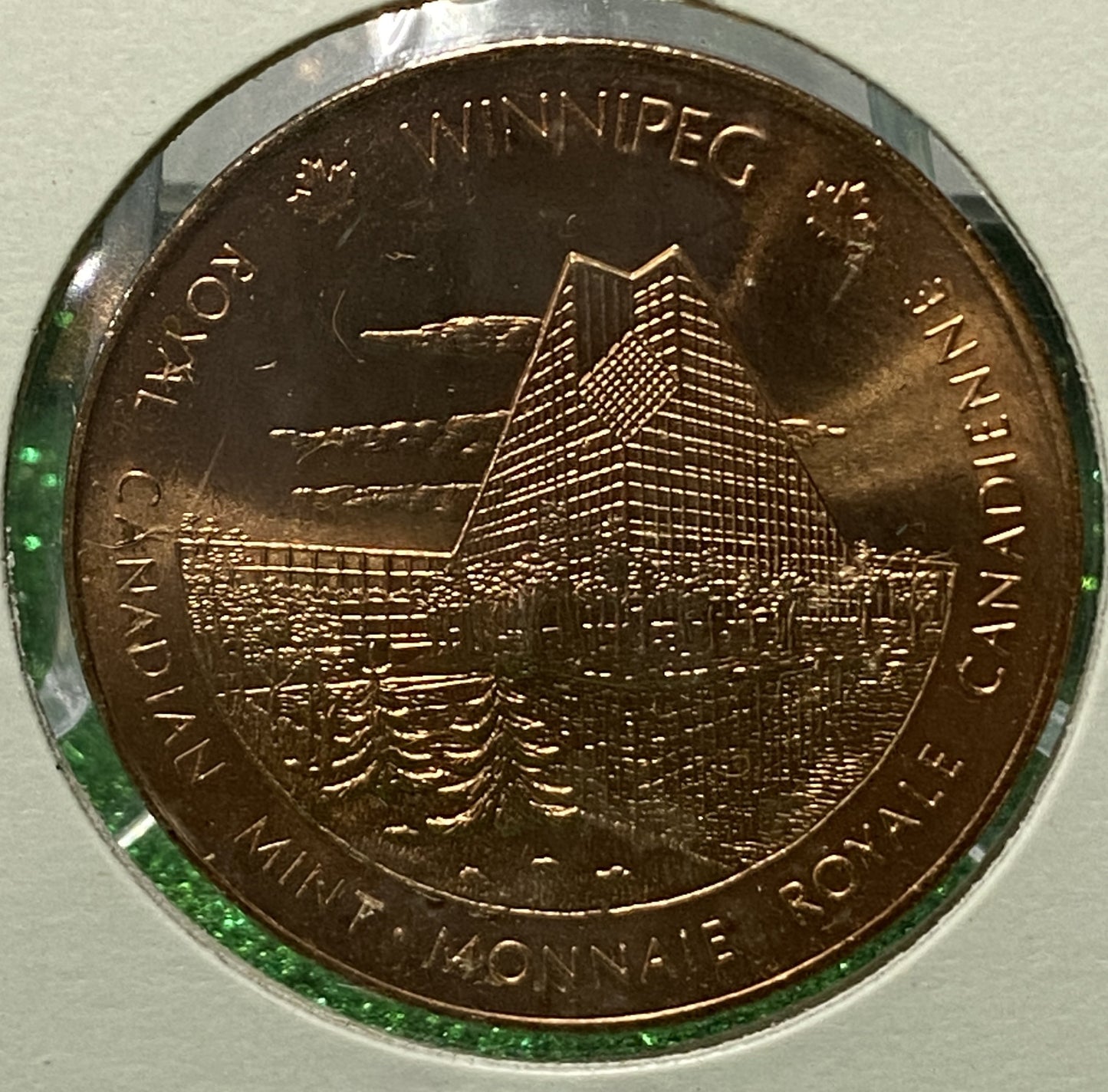 CANADIAN  ROYAL MINT TOKEN COPPER COIN  OTTAWA / WINNIPEG (AU/UNC)