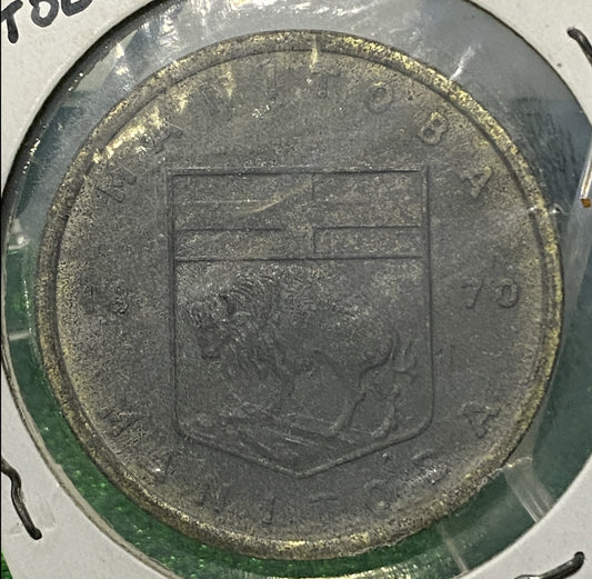 CANADIAN  TOKEN COIN  MANITOBA PRAIRIE CROCUS 1970 (VF)