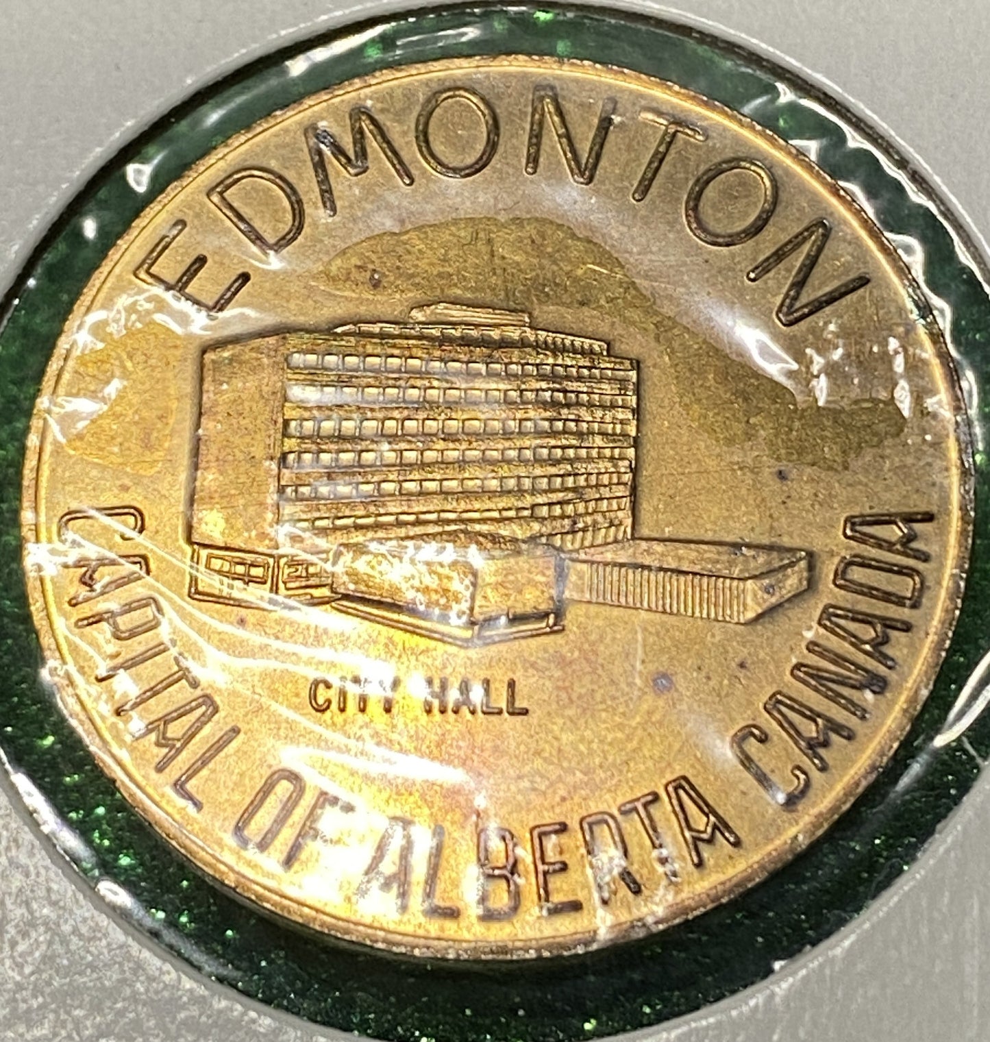 CANADIAN  TOKEN COIN EDMONTON CAPITAL OF ALBERTA CITY HALL (AU/UNC)