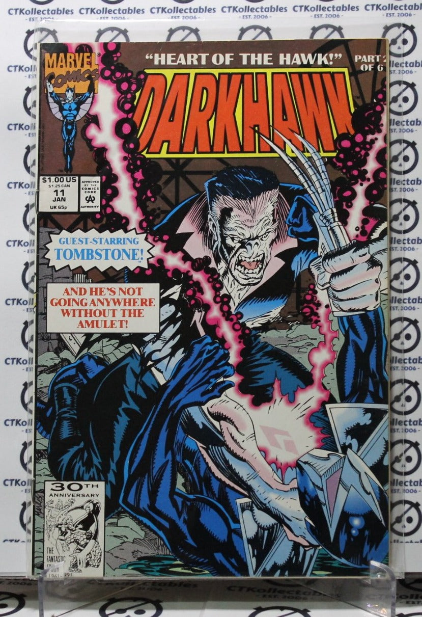 DARKHAWK # 11 MARVEL   COMIC BOOK 1991 TOMB-STONE