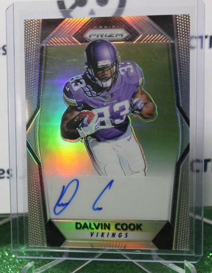 2017 PANINI PRIZM DALVIN COOK # RA-DC ROOKIE SILVER AUTO NFL MINNESOTA VIKINGS GRIDIRON  CARD