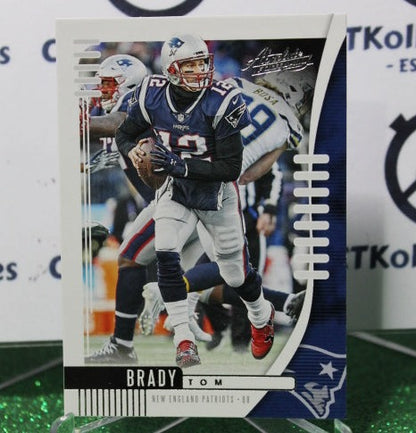 2019 PANINI ABSOLUTE TOM BRADY # 1 NFL NEW ENGLAND PATRIOTS GRIDIRON  CARD