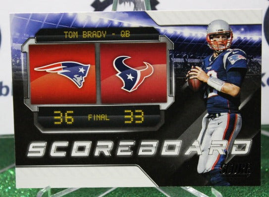 2018 PANINI SCORE TOM BRADY # 4 NFL NEW ENGLAND PATRIOTS GRIDIRON  CARD