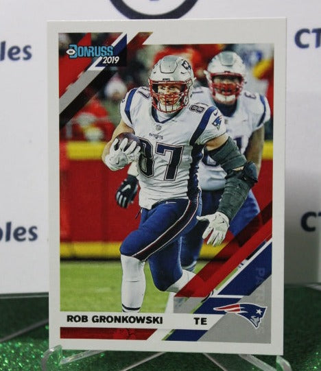 2019 PANINI DONRUSS ROB GRONKOWSKI # 164 NFL NEW ENGLAND PATRIOTS GRIDIRON  CARD