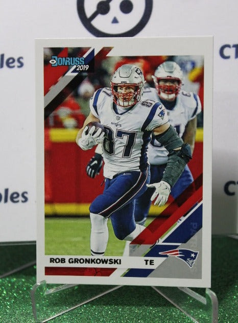 2019 PANINI DONRUSS ROB GRONKOWSKI # 164 NFL NEW ENGLAND PATRIOTS GRIDIRON  CARD