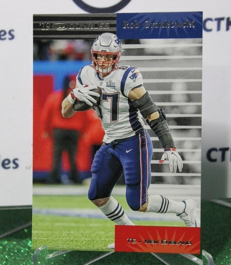 2019 PANINI DONRUSS ROB GRONKOWSKI # RE-29 NFL NEW ENGLAND PATRIOTS GRIDIRON  CARD