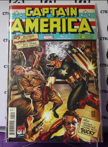 CAPTAIN AMERICA # 1 ANNIVERSARY TRIBUTE FACSIMILE REPRINT   MARVEL  NM/VF  COMIC BOOK 2021