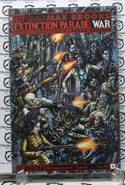 THE EXTINCTION PARADE: WAR # 4 VARIANT WRAP AROUND MAX BROOKS AVATAR COMIC BOOK 2014