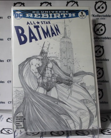 ALL STAR BATMAN # 1 VARIANT TURNER SKETCH COVER DC UNIVERSE REBIRTH 2019