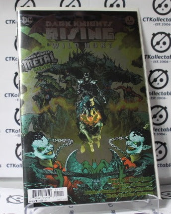 DARK KNIGHTS RISING #1 THE WILD HUNT FOIL COVER  DC BATMAN COMIC BOOK 2018