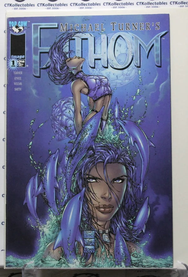 FATHOM # 1 MICHAEL TURNER C DOLPHIN COVER IMAGE / TOP COW COMIC BOOK  1998