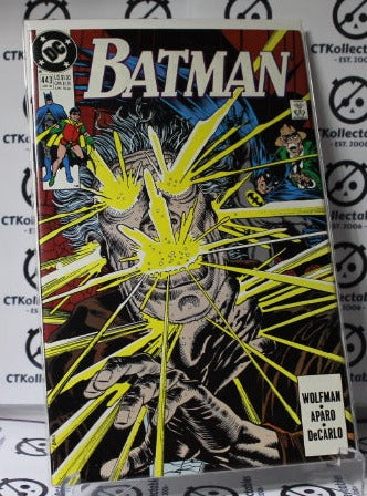 BATMAN  # 443  COLLECTABLE COMIC BOOK DC  1990