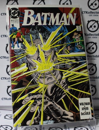 BATMAN  # 443  COLLECTABLE COMIC BOOK DC  1990