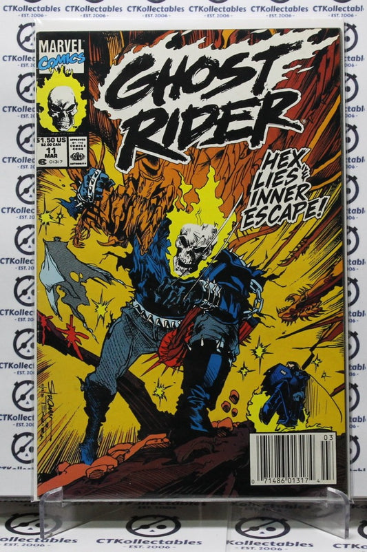 GHOST RIDER # 11 HEX LIES & NINNER ESCAPE MARVEL COMIC BOOK 1991