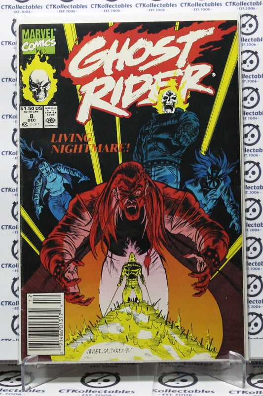 GHOST RIDER # 8  LIVING NIGHTMARE NM MARVEL COMIC BOOK 1990