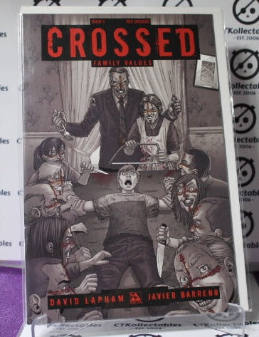 RED CROSSED FAMILY VALUES # 1  VARIANT  AVATAR COMICS VF/NM COMIC BOOK 2011