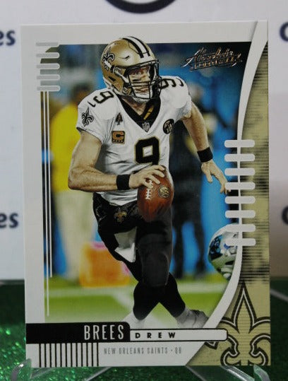 2019 PANINI ABSOLUTE DREW BREES # 76 NFL NEW ORLEANS SAINTS GRIDIRON  CARD